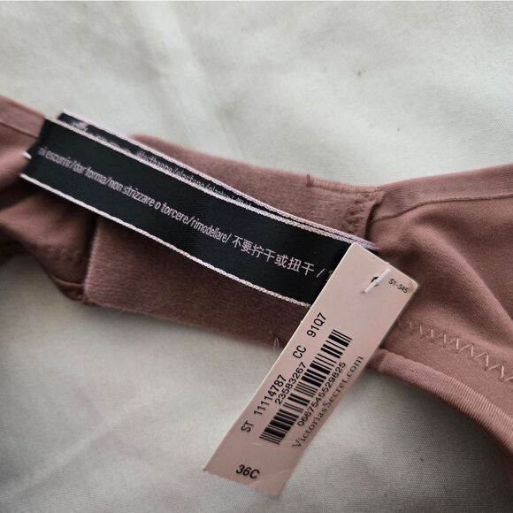 NEW Victoria's Secret dark brown So Obsessed smooth push up bra 36C - Picture 6 of 9